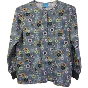 Scrubs H.Q. Floral Office/Work Jacket Women's Size S
